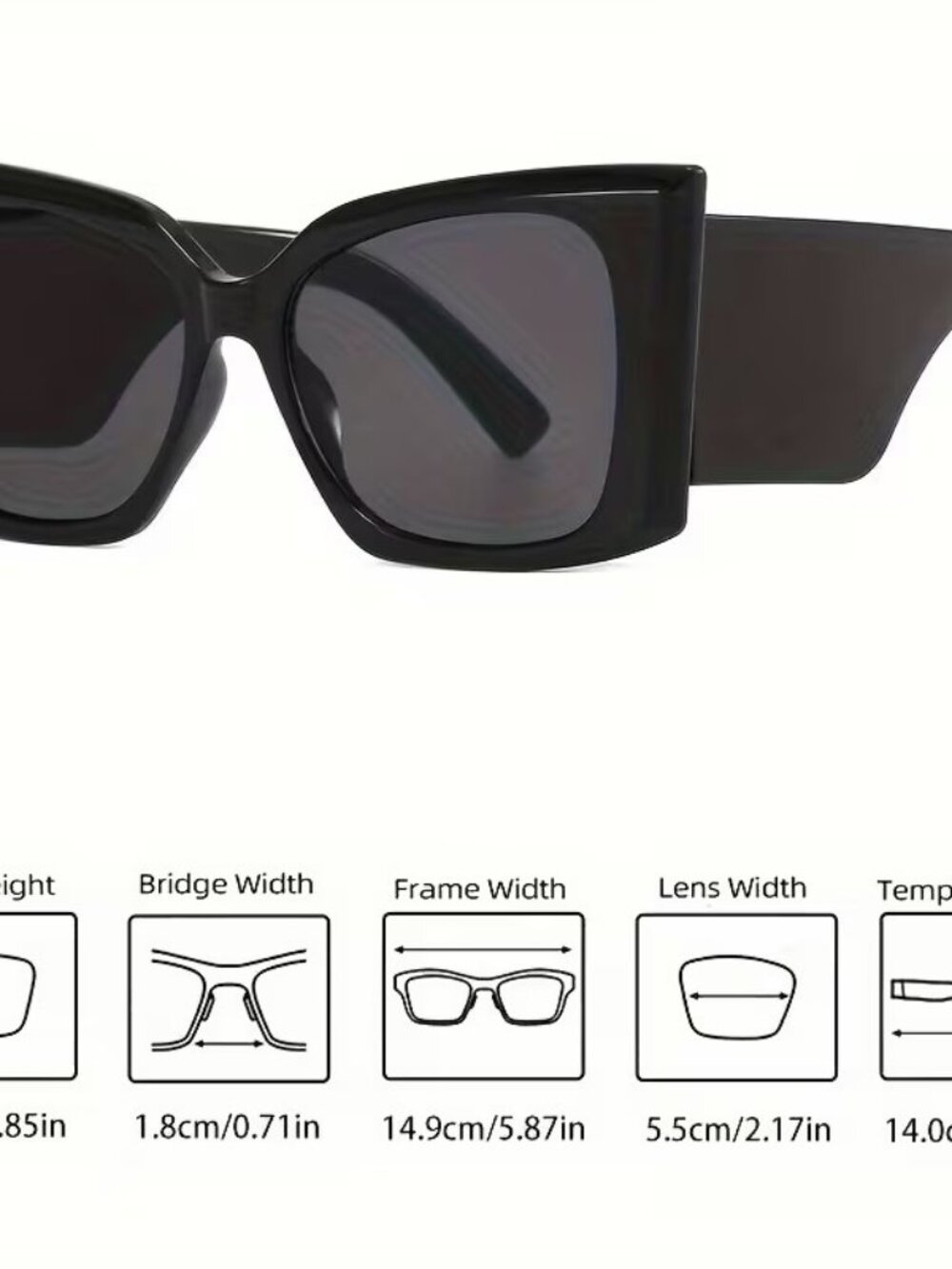 Rectangular Frame Sunglasses - Picture 3 of 3